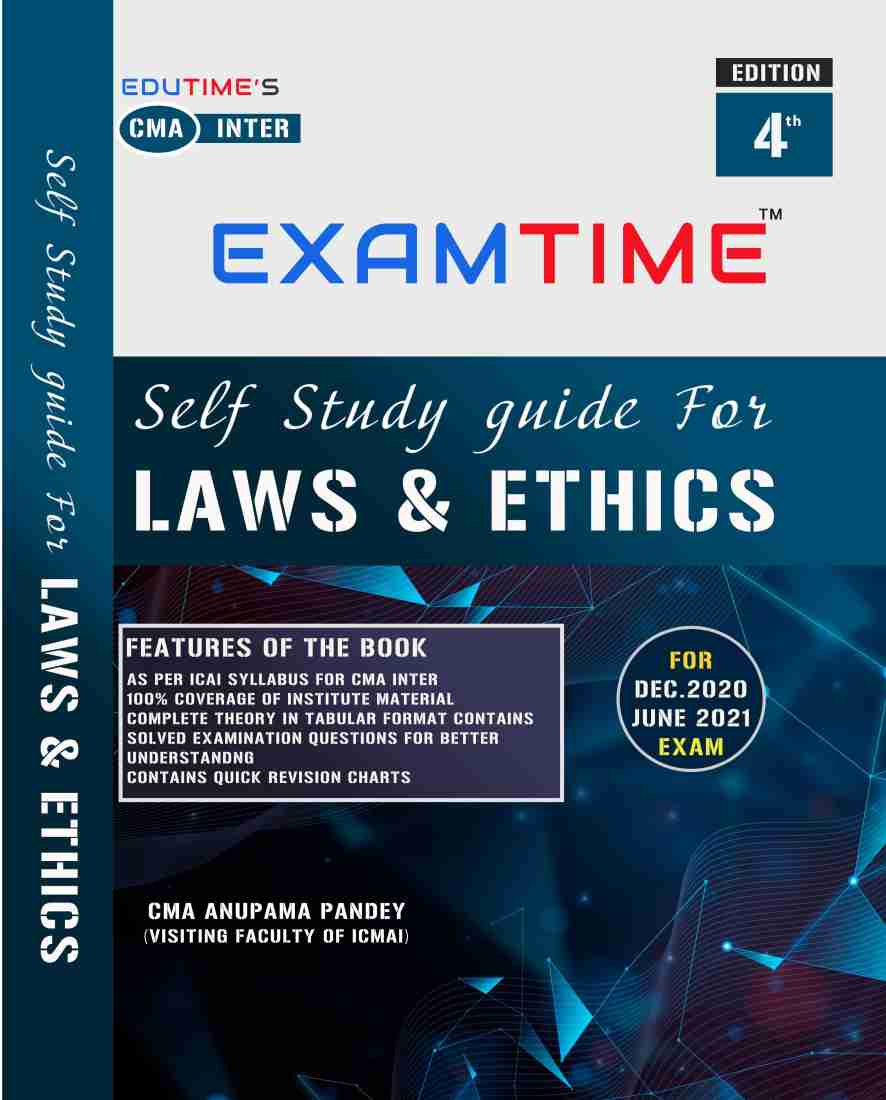 CMA INTER Self Study Guide for Laws & Ethics By CMA Anupama Pandey