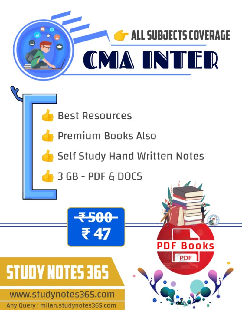 CMA Inter All Subjects Best Resources » Study Notes 365
