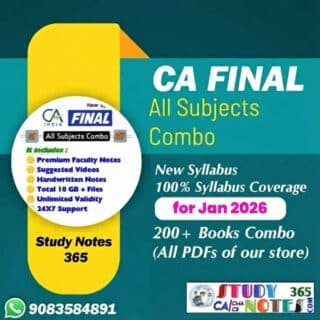 [Updated] CA Final New Syllabus All Subjects Combo for Jan 2026