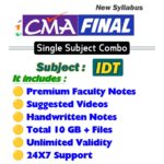 CA/CMA Final IDT Subject Combo (All in One)