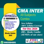 CMA Inter New Syllabus All Subjects Combo for 2024