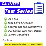 CA Inter All Subjects Test Series