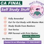 CA Final All-Subjects Self-Study Kit for May 2025 Exam