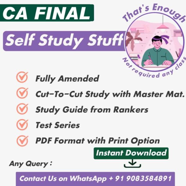 CA Final All-Subjects Self-Study Kit for May 2025 Exam